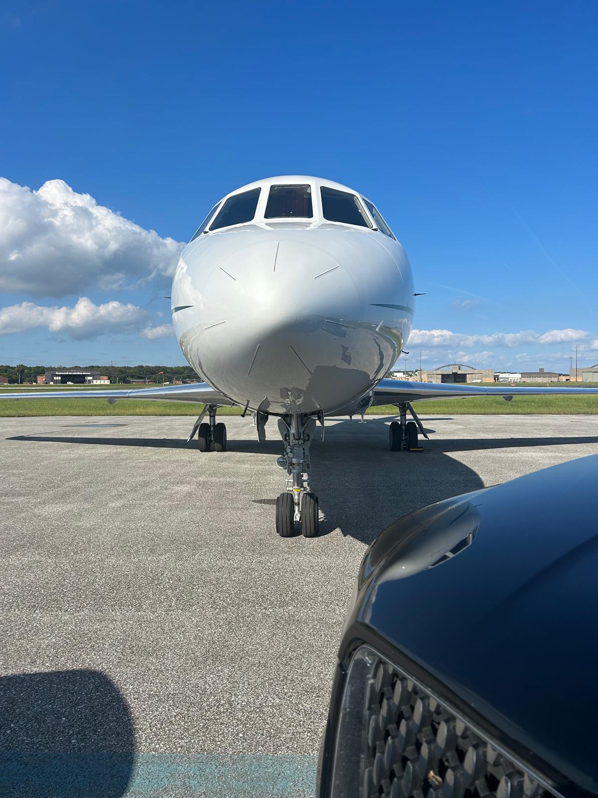 Premium black car interior seating — executive transport Baltimore Maryland